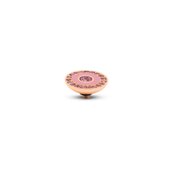 Melano Jewelry - Wechselstein Resin Crystal cz - Pink Light Rose - Beautiful Joy