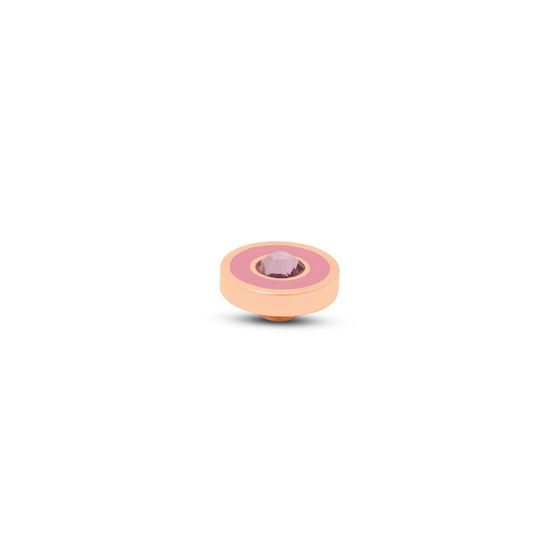 Melano Jewelry - Wechselstein Resin cz - Pink Light Rose - Beautiful Joy