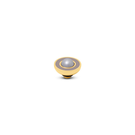 Melano Jewelry - Wechselstein Resin Pearl - Taupe Beige - Beautiful Joy