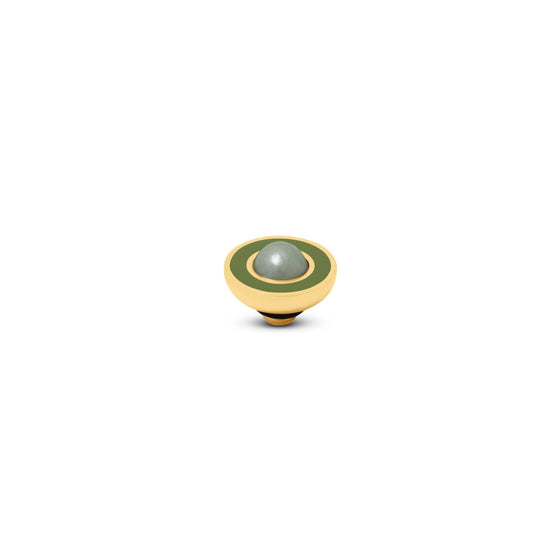 Melano Jewelry - Wechselstein Resin Pearl - Olive Light Green - Beautiful Joy