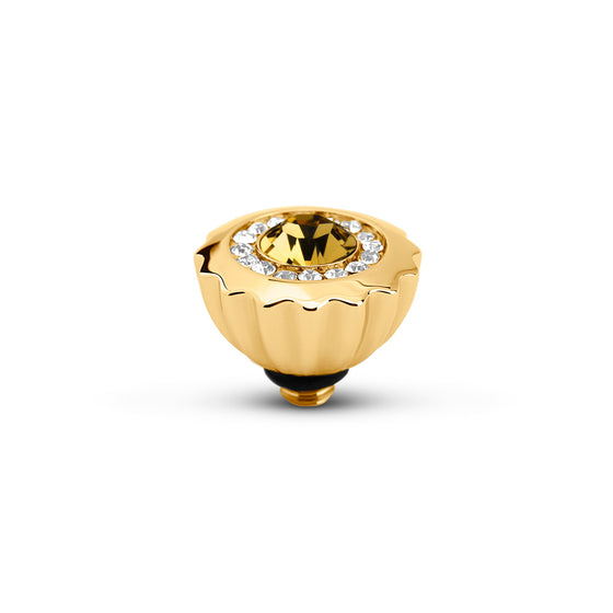 Melano Jewelry - Wechselstein Ribbed CZ - Gold - Beautiful Joy