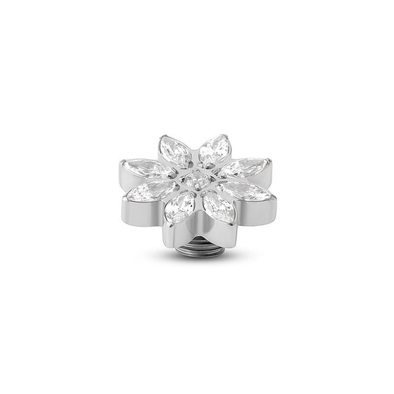 Melano Jewelry - Wechselstein Snowflake CZ - Silber - Beautiful Joy